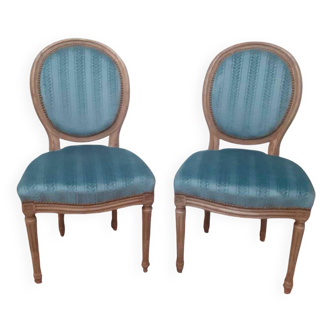 Chaise médaillon style Louis XVI
