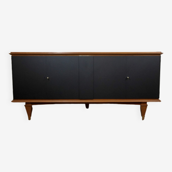 mahogany and black shrub sideboard