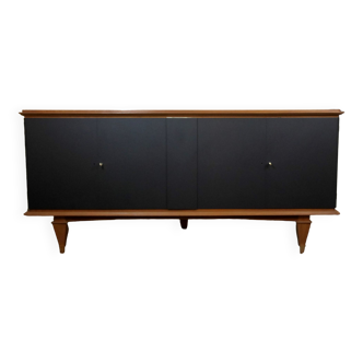 mahogany and black shrub sideboard