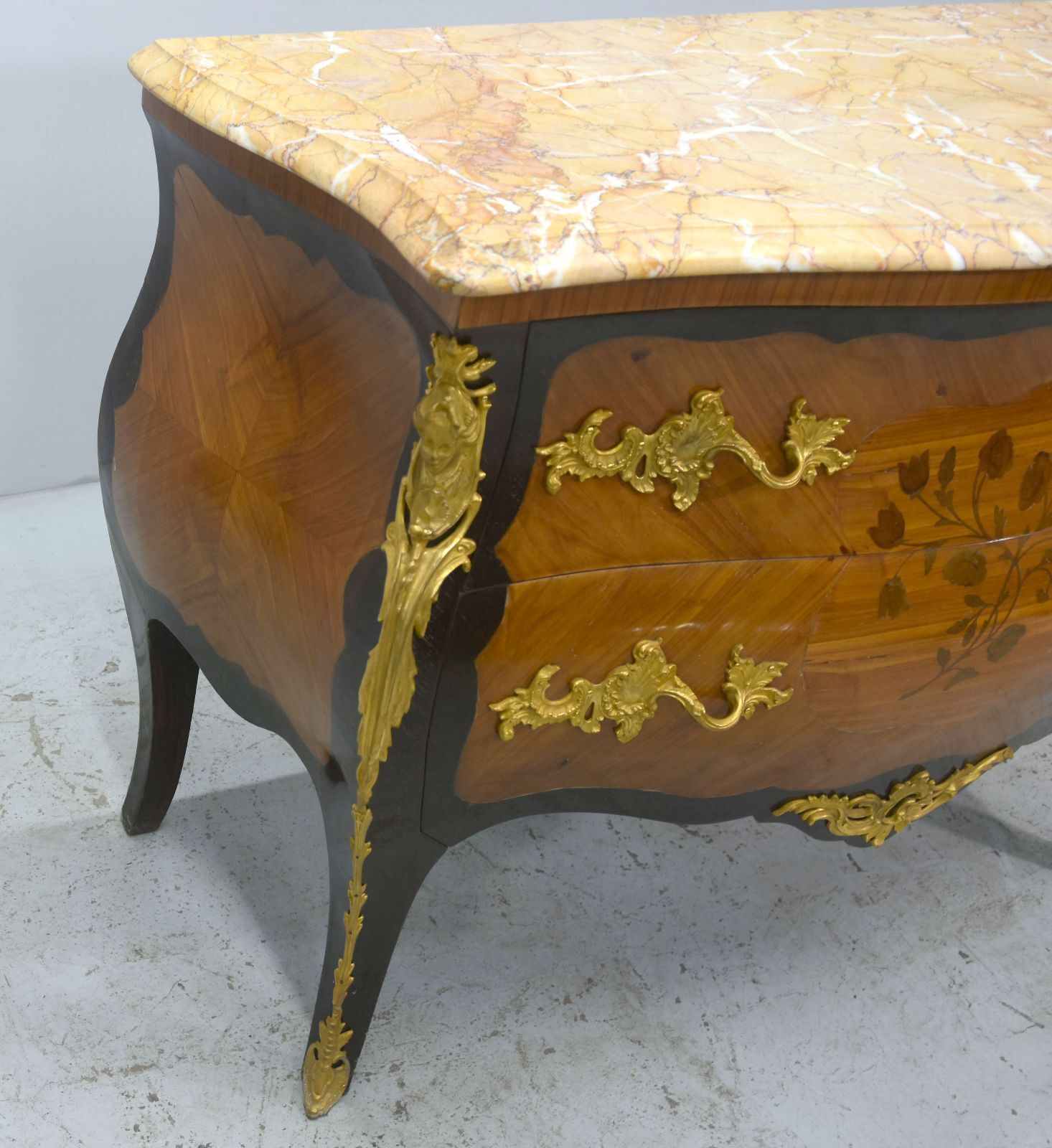Louis XV floral marquetry dresser 1900