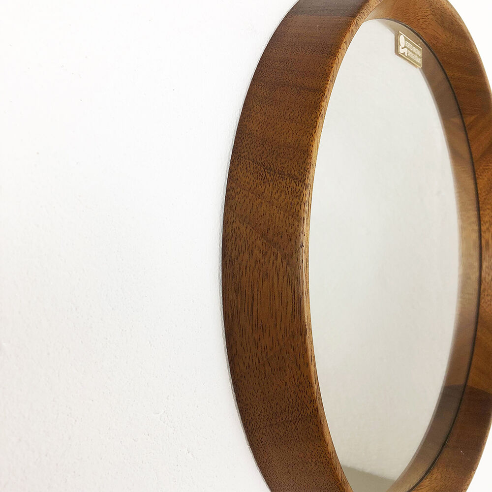Oak wood mirror, 45cm, made in Germany