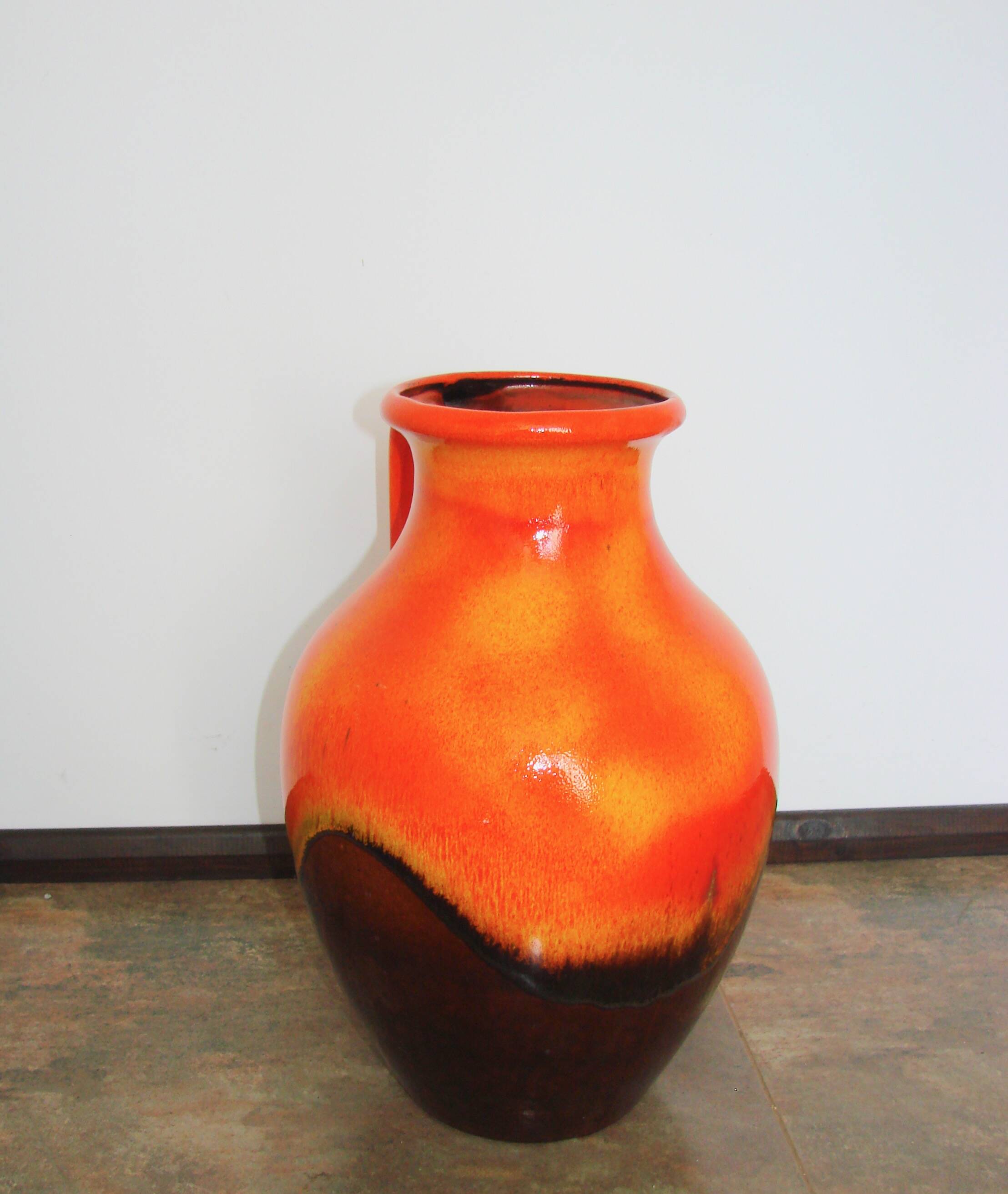 Fat Lava ceramic vase, Germany, 1970s.