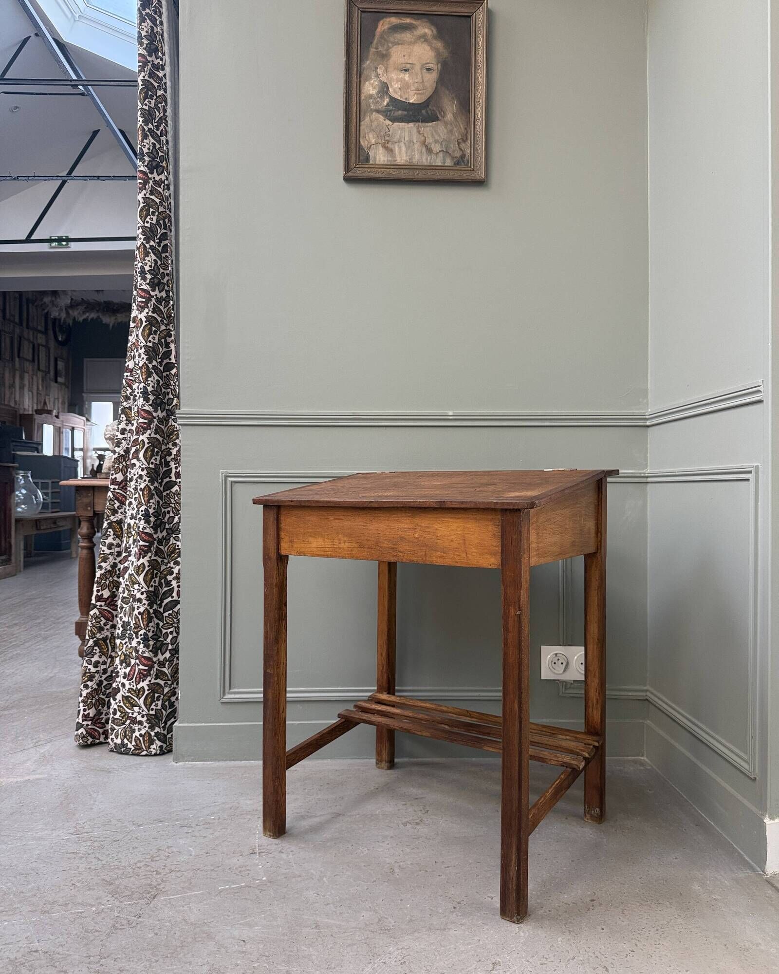 Antique wooden desk for children (renovated)