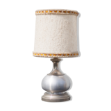 Table lamp, table lamp, bedside lamp, tin and metal lamp, lampshade lamp, 60's