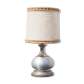 Lampe de table, à poser, étain et métal, 60's