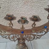 Large bronze candelabrum from the 19th century.