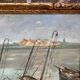 Painting signed henry roose - marine oil hunting basin blankenberge belgium