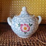 Sugar bowl, Sarreguemines earthenware factory, France