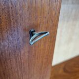 Vintage Teak Wooden Wall Cabinet/highboard With Bar, 1960s