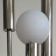 Space Age floor lamp vntage glass and chromed metal, 1970s