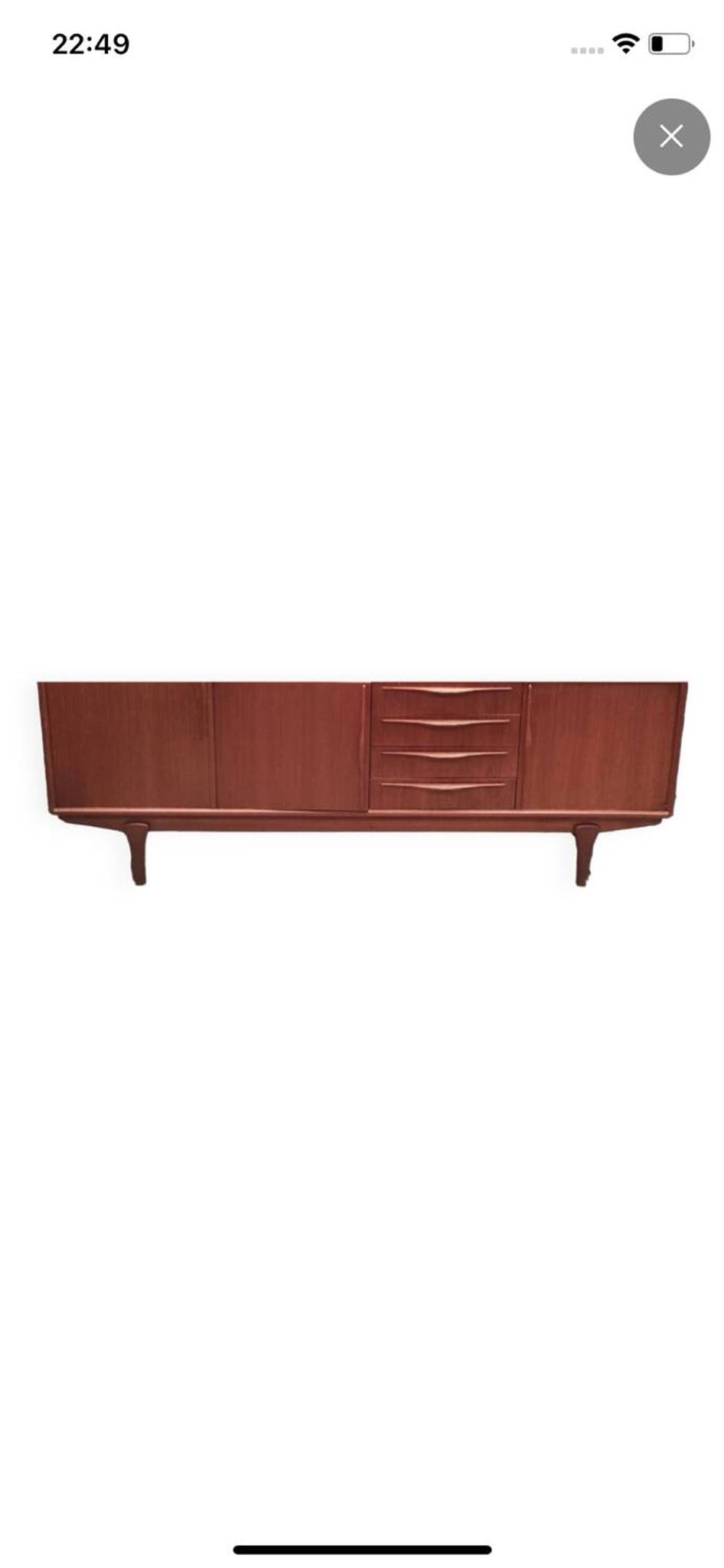 Enfilade scandinave vintage en teck