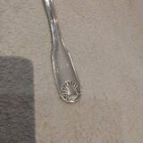 Silver plated rice serving spoons, Christofle Vendome, 25cm