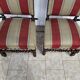Pair of Louis XIII oak chairs