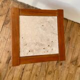 Scandinavian travertine coffee table