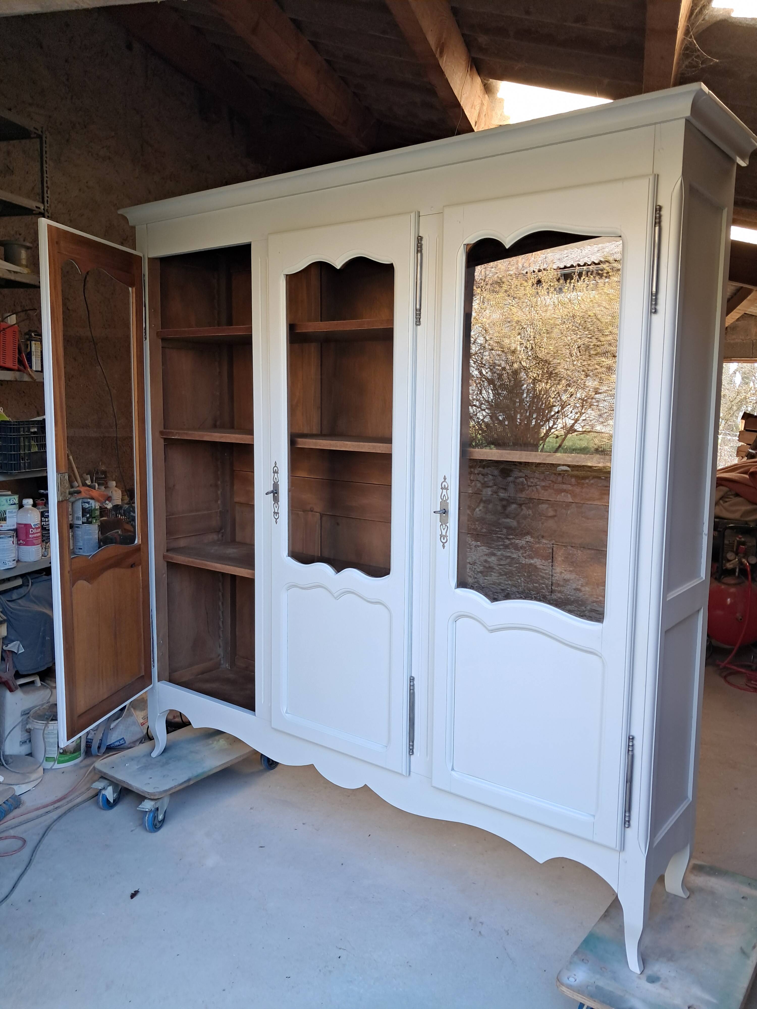 Small renovated beech bookshelf