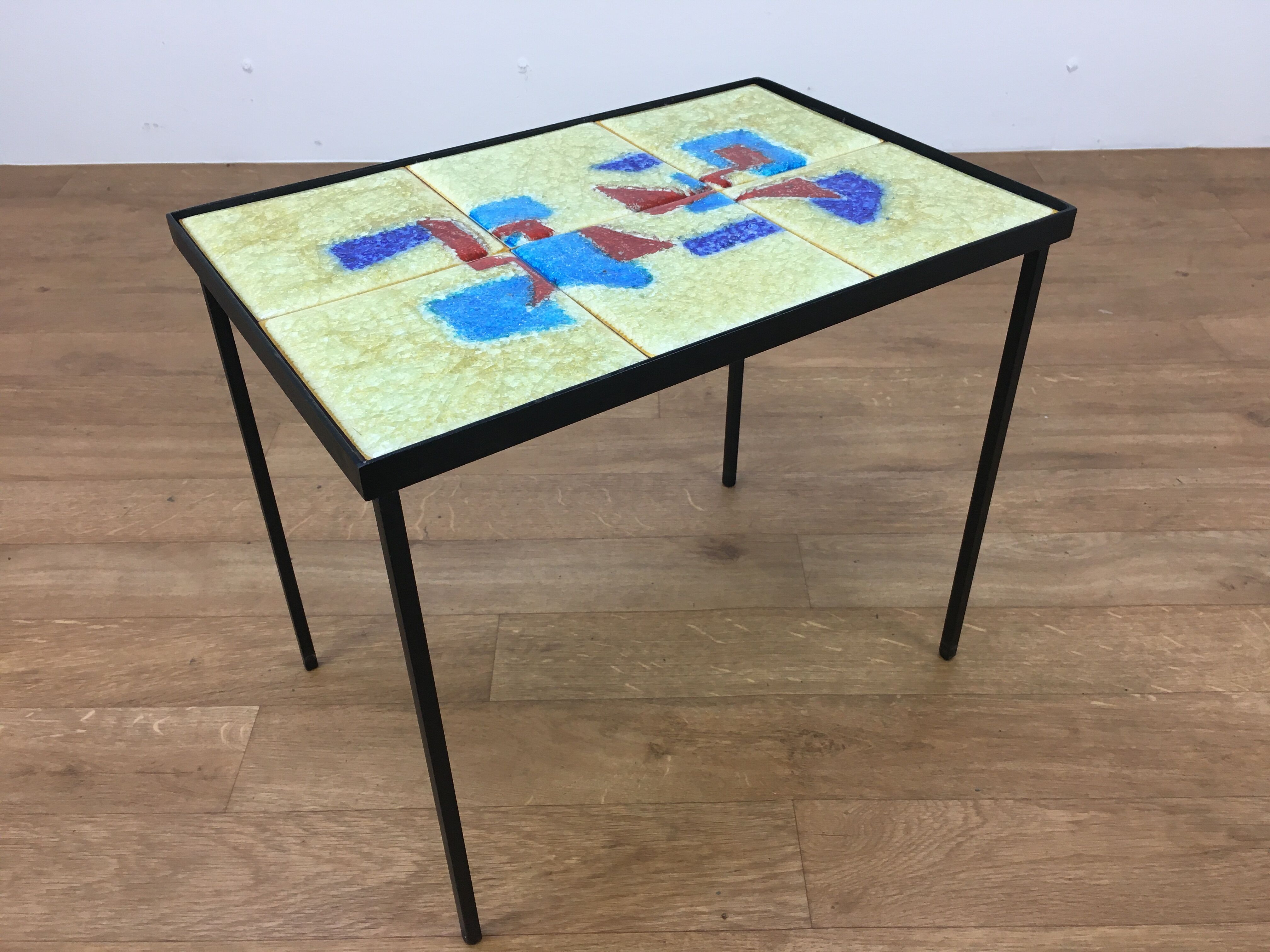 Ceramic side table 50s, modernist style