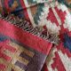 Kilim carpet in burlap and cotton. 120cm x 190cm