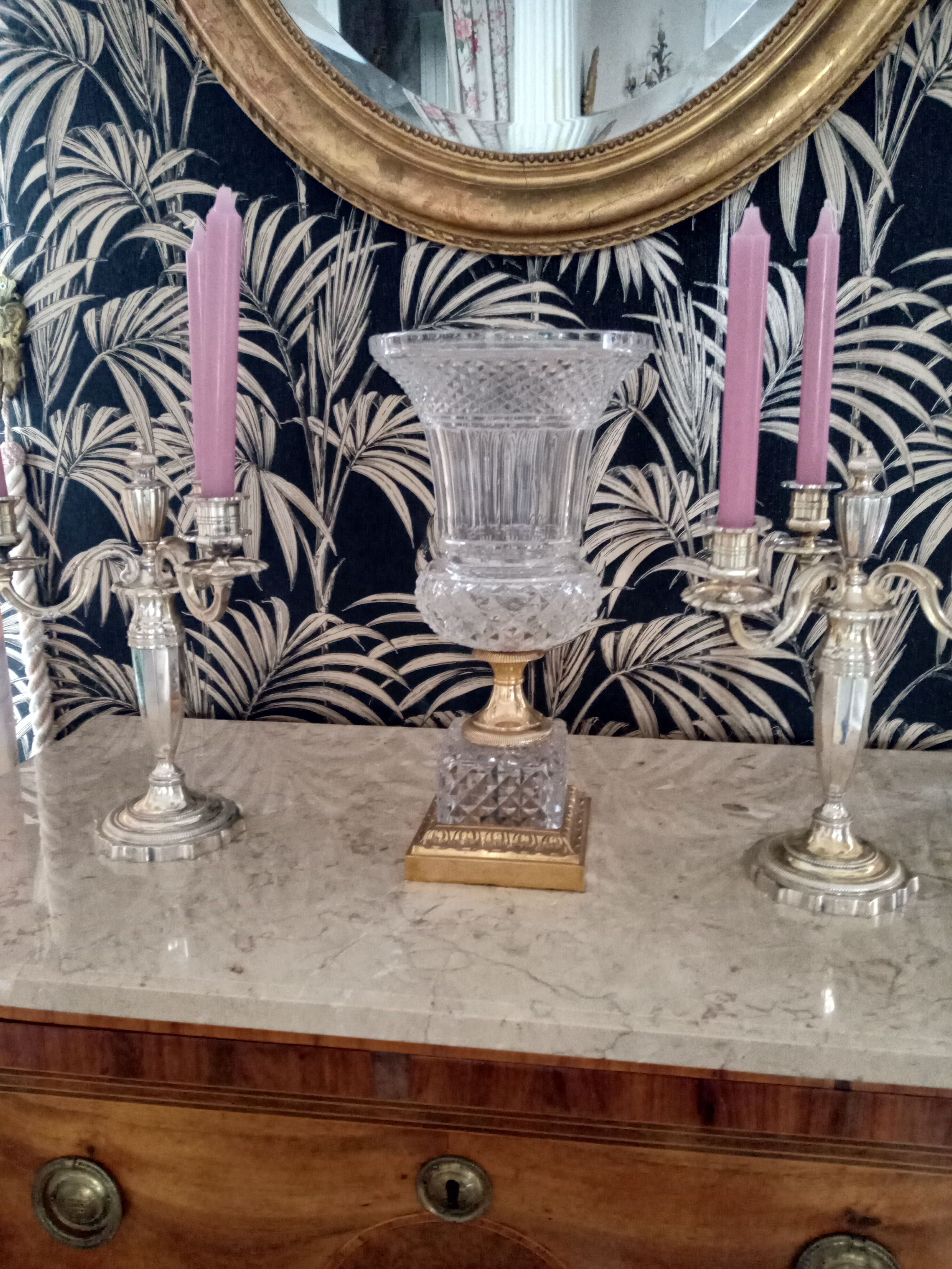 Vase cristal médicis
