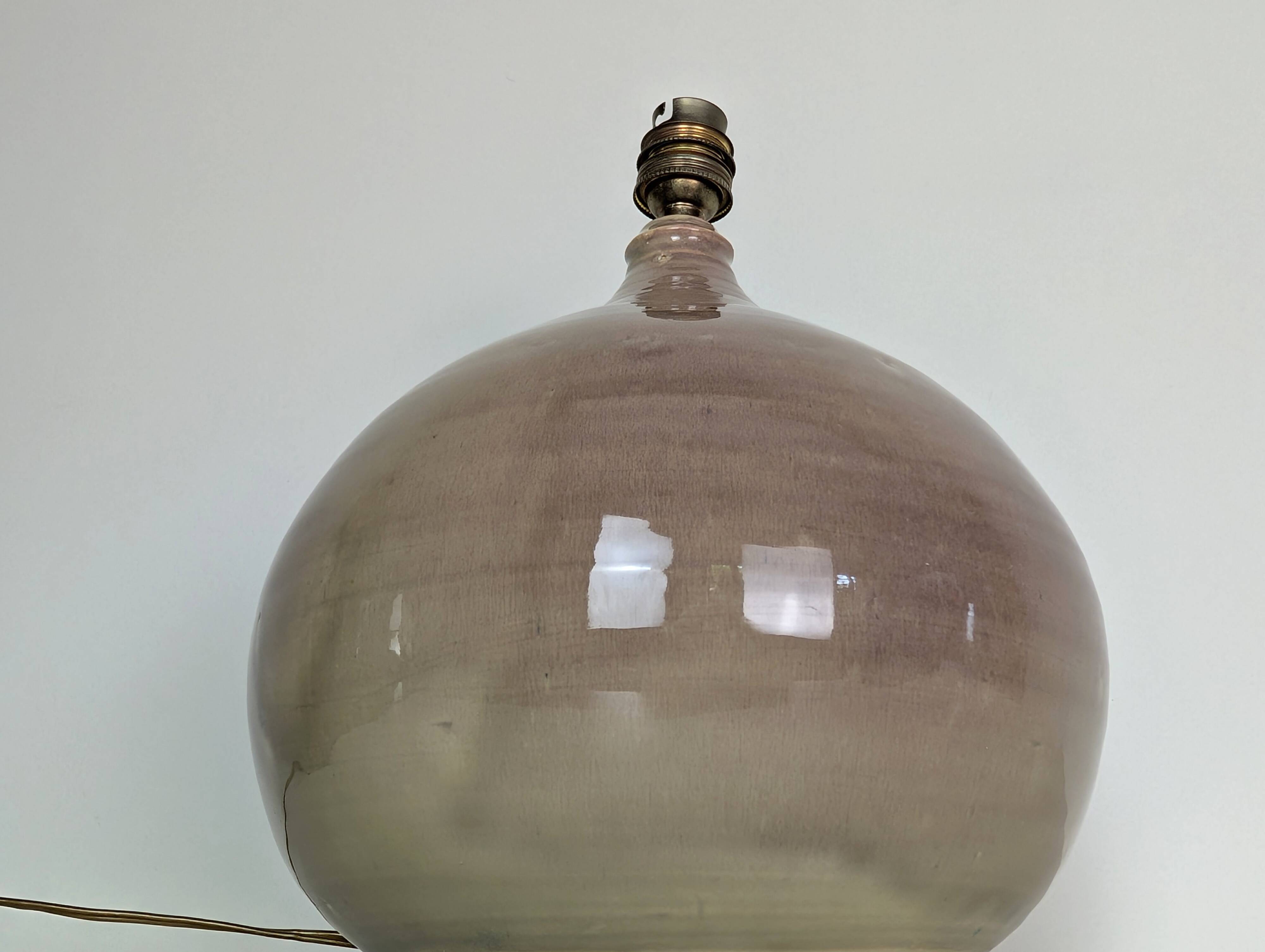 Pied de lampe en céramique