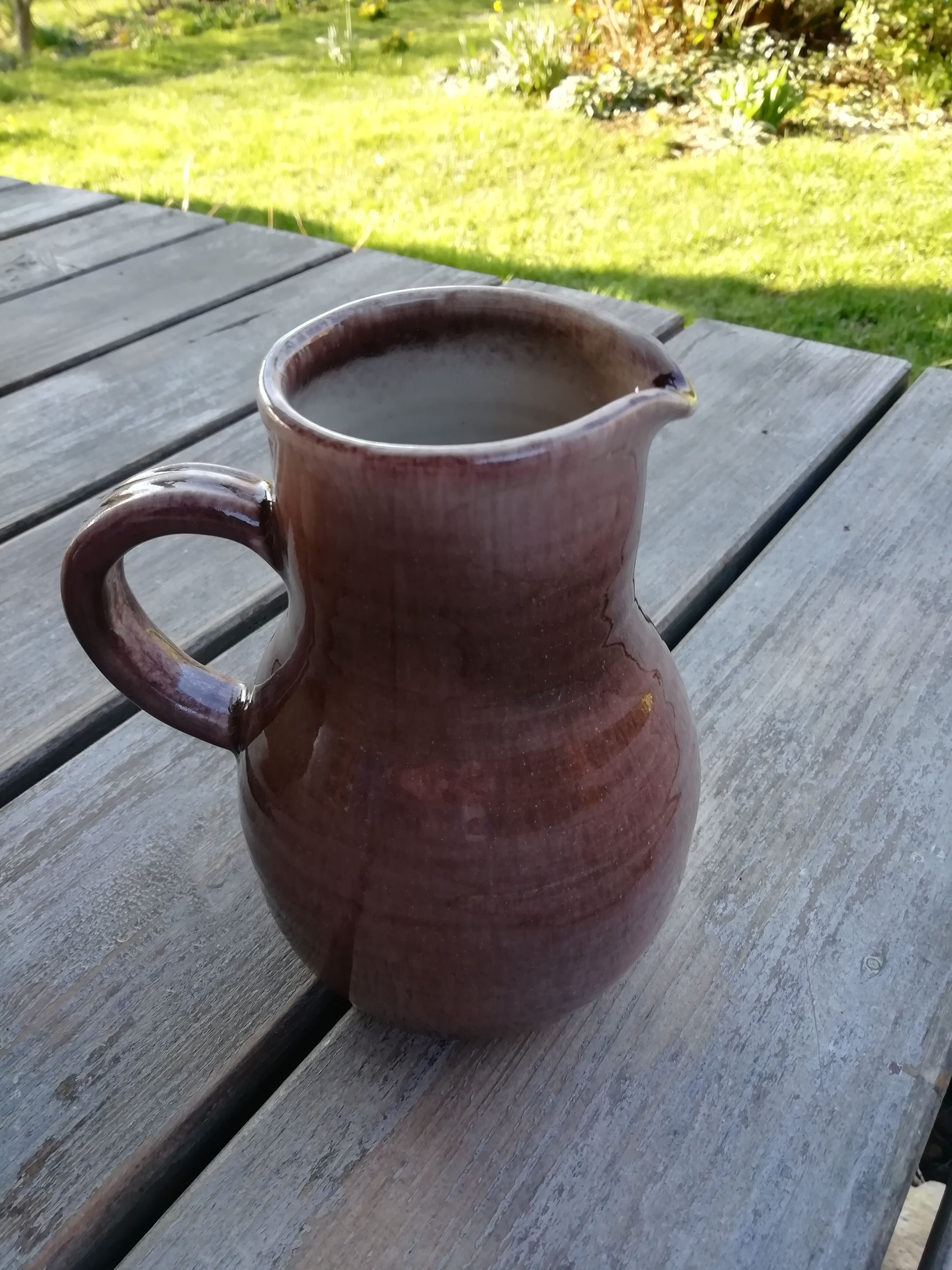 Trio of artisan sandstone teapots