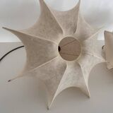 Pair of Italian Designer Cocoon Pendant lights original from the 1960s