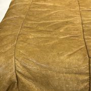 Mid-Century living room sofa in cognac , small model design