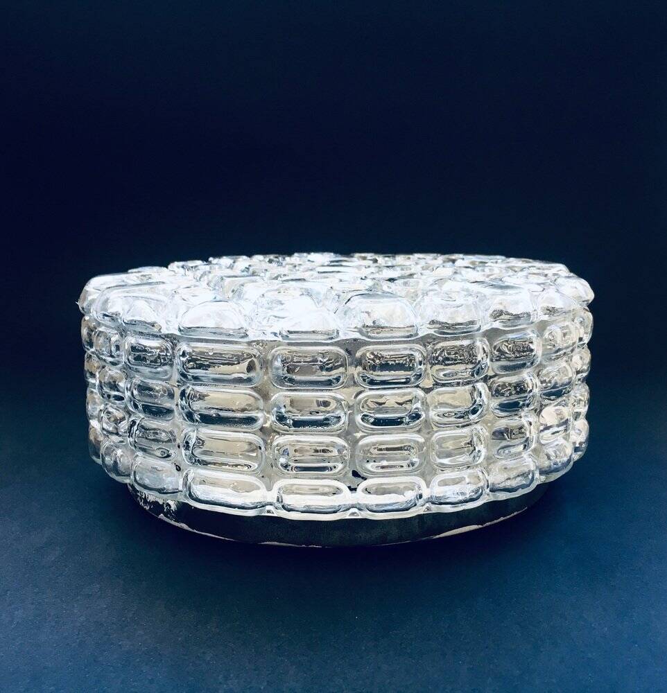 Wall lamp in glass by Erco Leuchten, 1960s