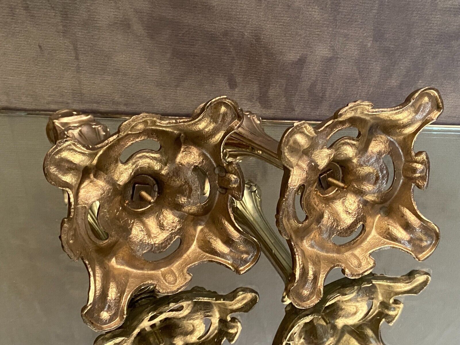 Pair of candlesticks in silver regulation art nouveau early twentieth century