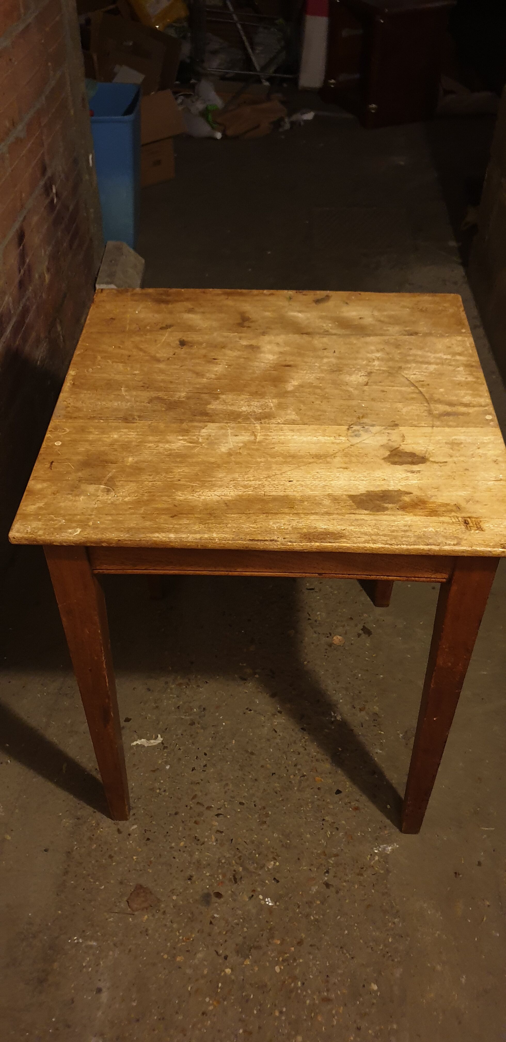 Solid beech wood table 50/60