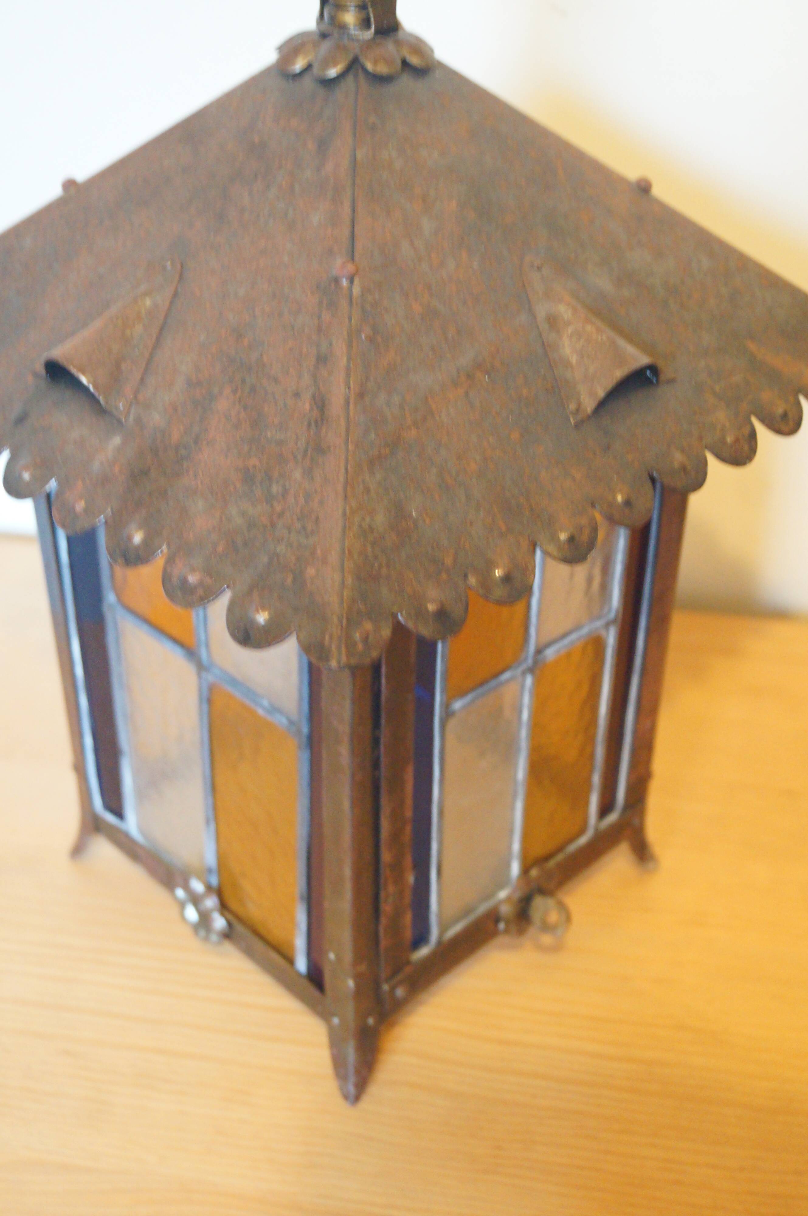 Stained glass lantern 1930