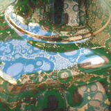 Sèvres vase of art deco style of Mazeaud and Faverot of the 50s