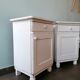 Pair of vintage wooden bedside tables