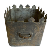 Pot cover 19th in zinc patina of origin