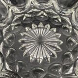 Plat/Coupe Pâquerette en verre transparent