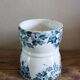 Diabolo egg cup Terre de Fer blue flowers