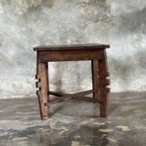 Coffee table, small vintage Indonesian modernist table in teak.
