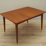 Table en acajou, design danois, années 1970, production : Danemark