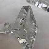 Chiseled crystal carafe