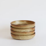 Set of 4 stoneware plates