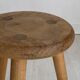 Solid wood tripod stool