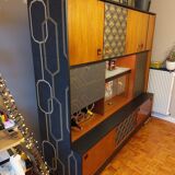 Meuble living "art déco " en bois
