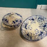 Batch of serving dishes Flora 1900