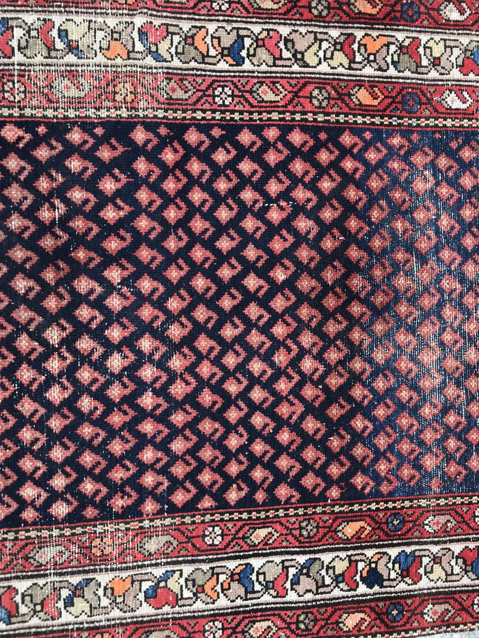 Carpet old malayer corridor Iran 106 X 390 CM