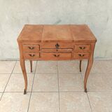 Louis XV style walnut veneer sewing table