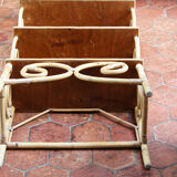 Vintage rattan shelf