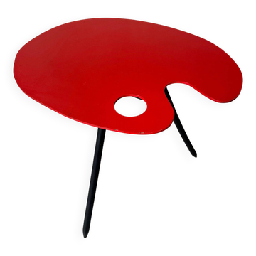 Table d'appoint vintage 'Expo 58' – Bois Manu – Lucien De Roeck