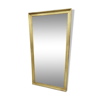 Grand miroir dore en 2 parties du debut du xix ème siecle