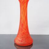 Art Nouveau Red Glass Vase- in style Daum Delatte Schneider Muller