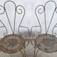 Chaises de jardin en fer forgé