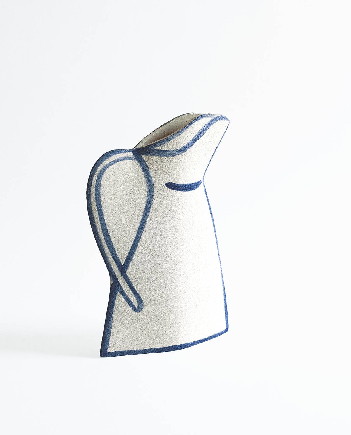 Ceramic Vase 'Morandi Pitcher - Blue'
